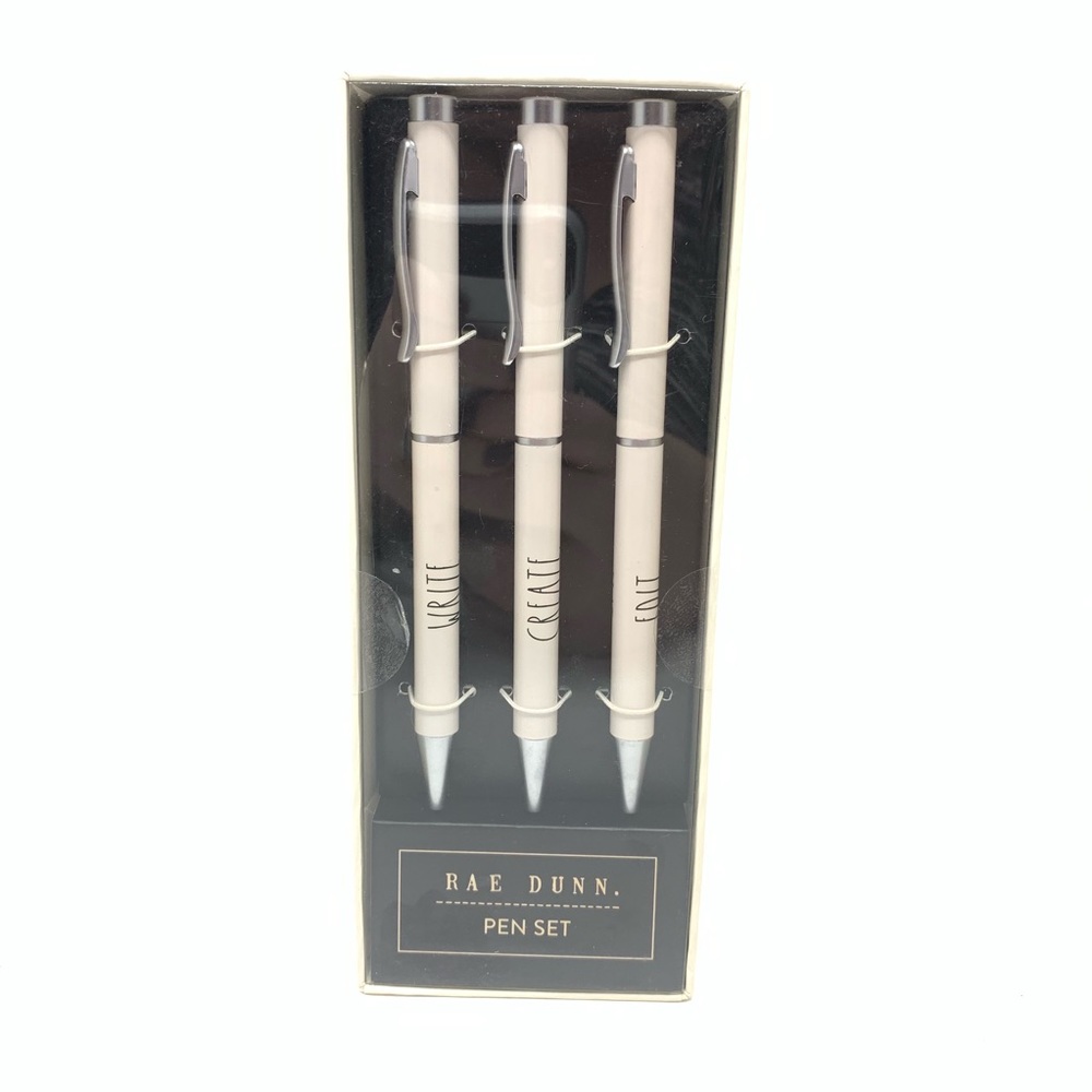 SOLD - New - Rae Dunn Pen Set Write, Create, Edit